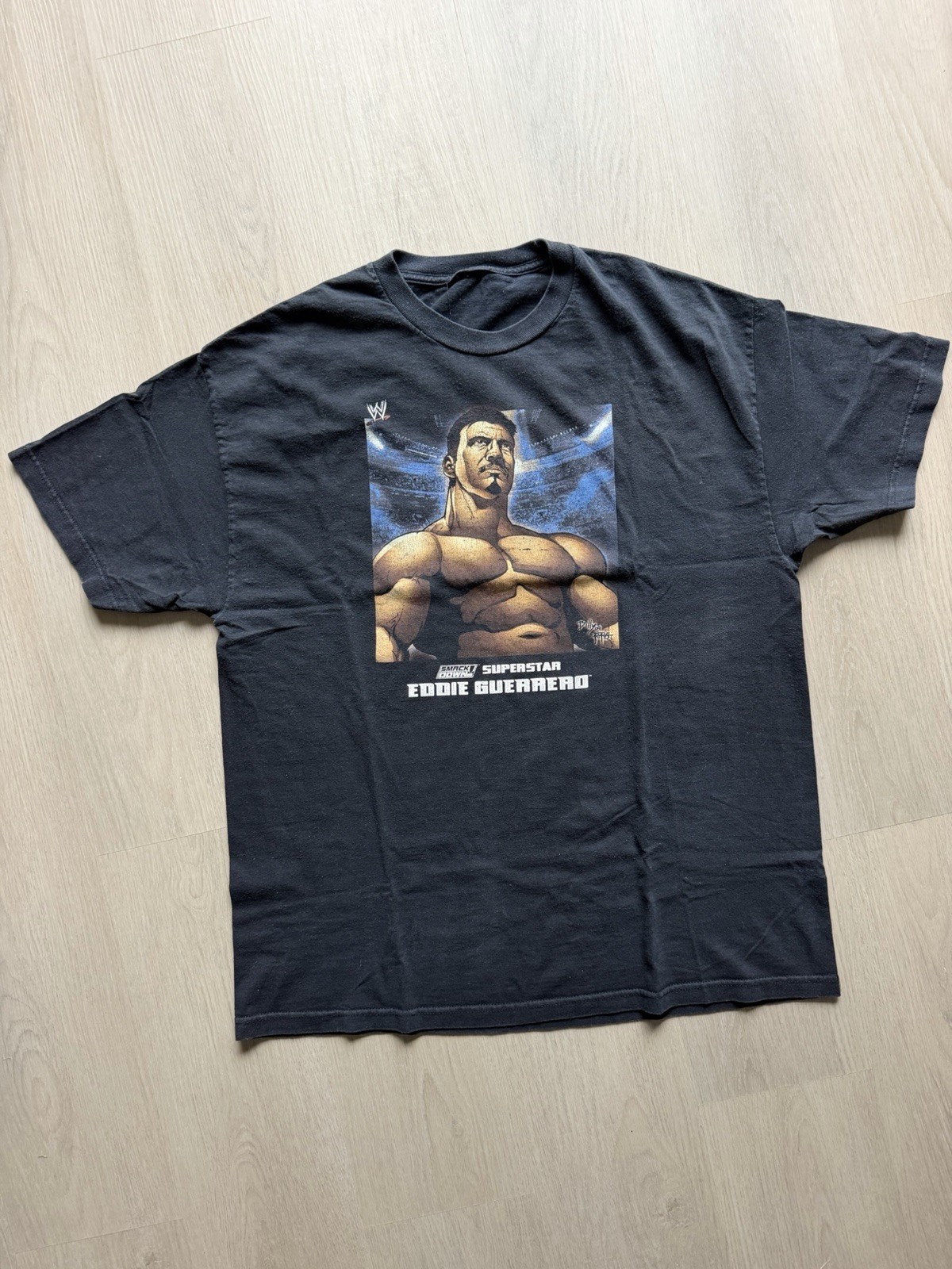 WWE Eddie Guerrero Black Short Sleeve Crew Neck XL T-Shirt