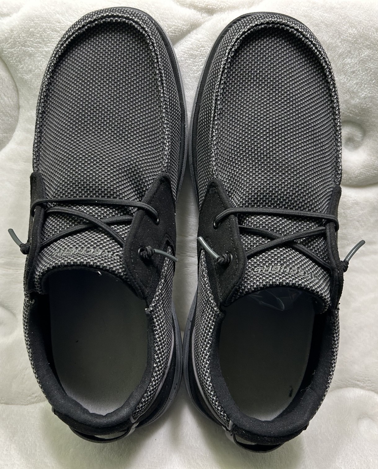 Skechers Men\'s Morelo Pastrano Slip-On Loafer BLACK (W/Grey) EXCELLENT - No Box