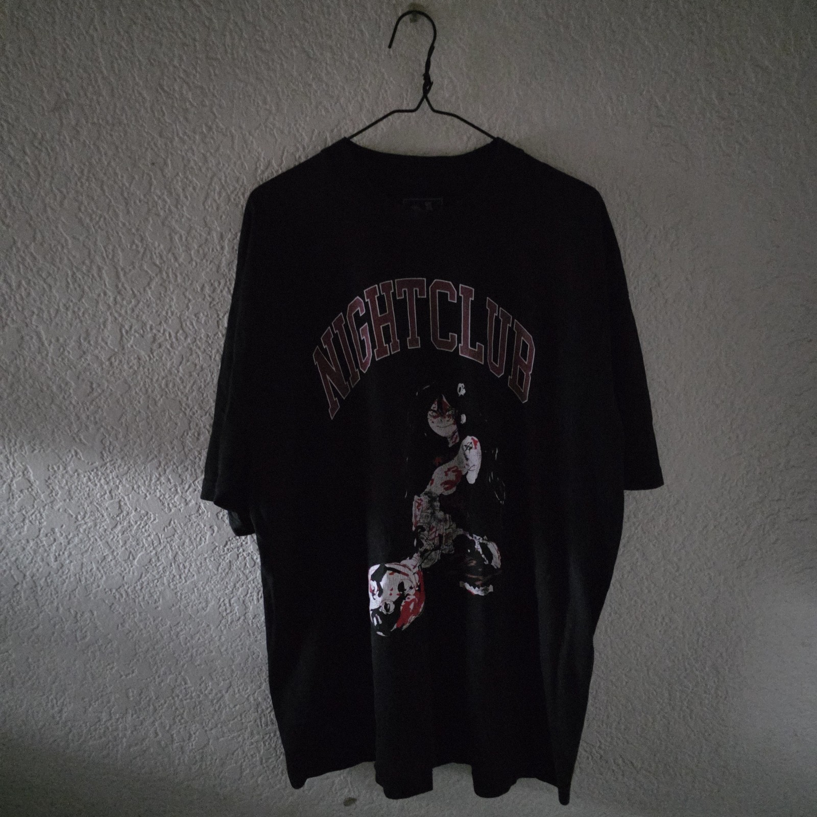 JUN INAGAWA NIGHTCLUB x Night Club Anime RARE Distressed And Faded T-shirt Sz XL