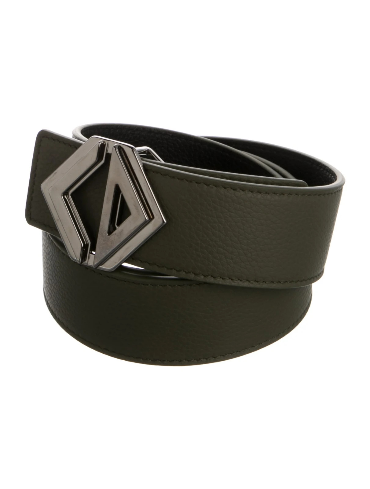 Authentic Christian Dior black real leather men\'s belt