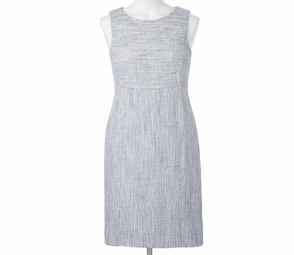 Lavia 18 Piazza Sempione Wool Sheath Dress Gray IT 48 US 12 Lined