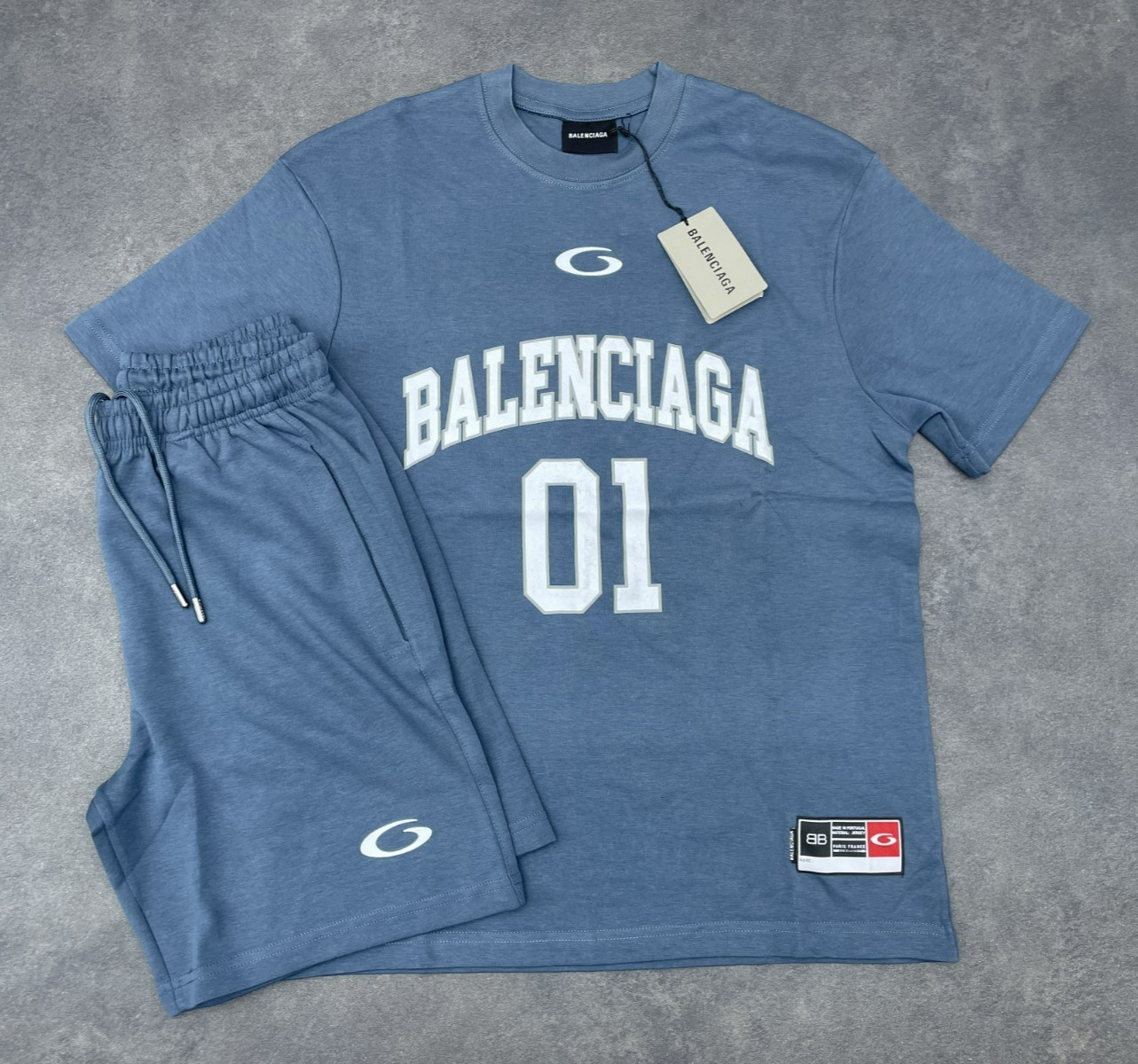 Balenciaga Men\'s Oil Color Bottom and Top Set Medium
