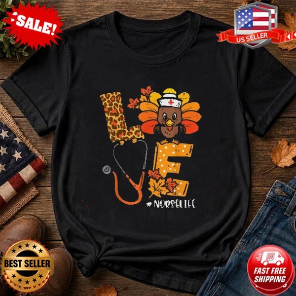 Nurse Leopard Turkey Shirt,Nurse Gift,Thanksgiving Nurse Shirt,Nurse Shirt