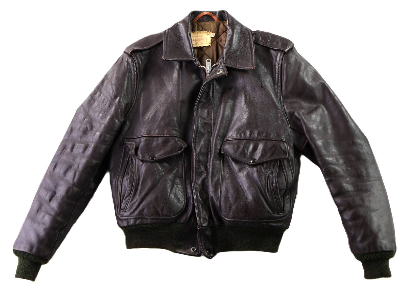 Vtg 60s 70s SCHOTT 674 LS MS A-2 G-1 Men’s S M 42 Brown Leather Aviator Jacket