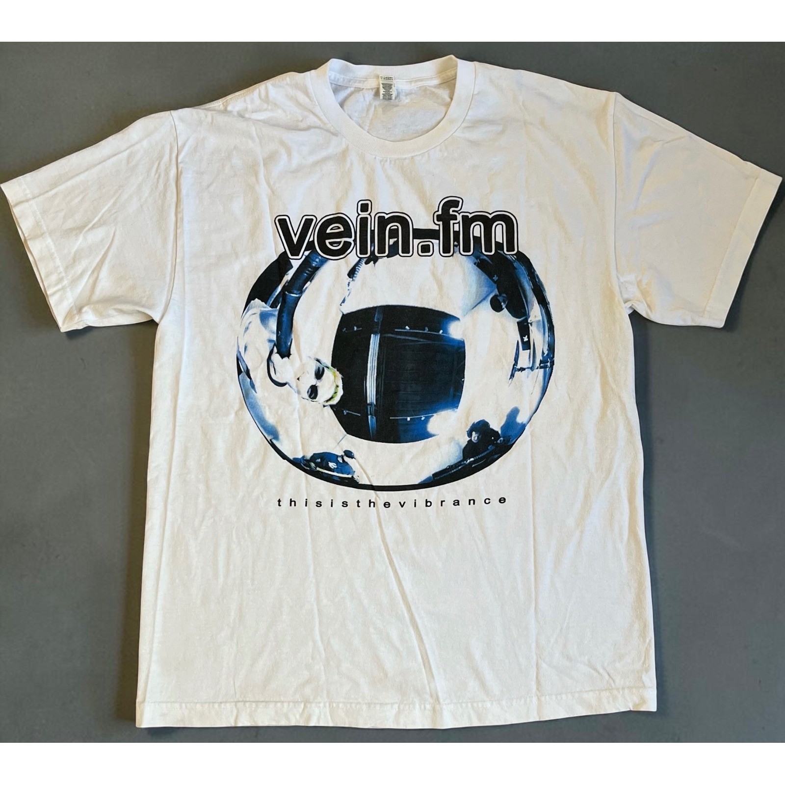 Vein.fm This Is The Vibrance Band Graphic T-Shirt White Large Alstyle Mens