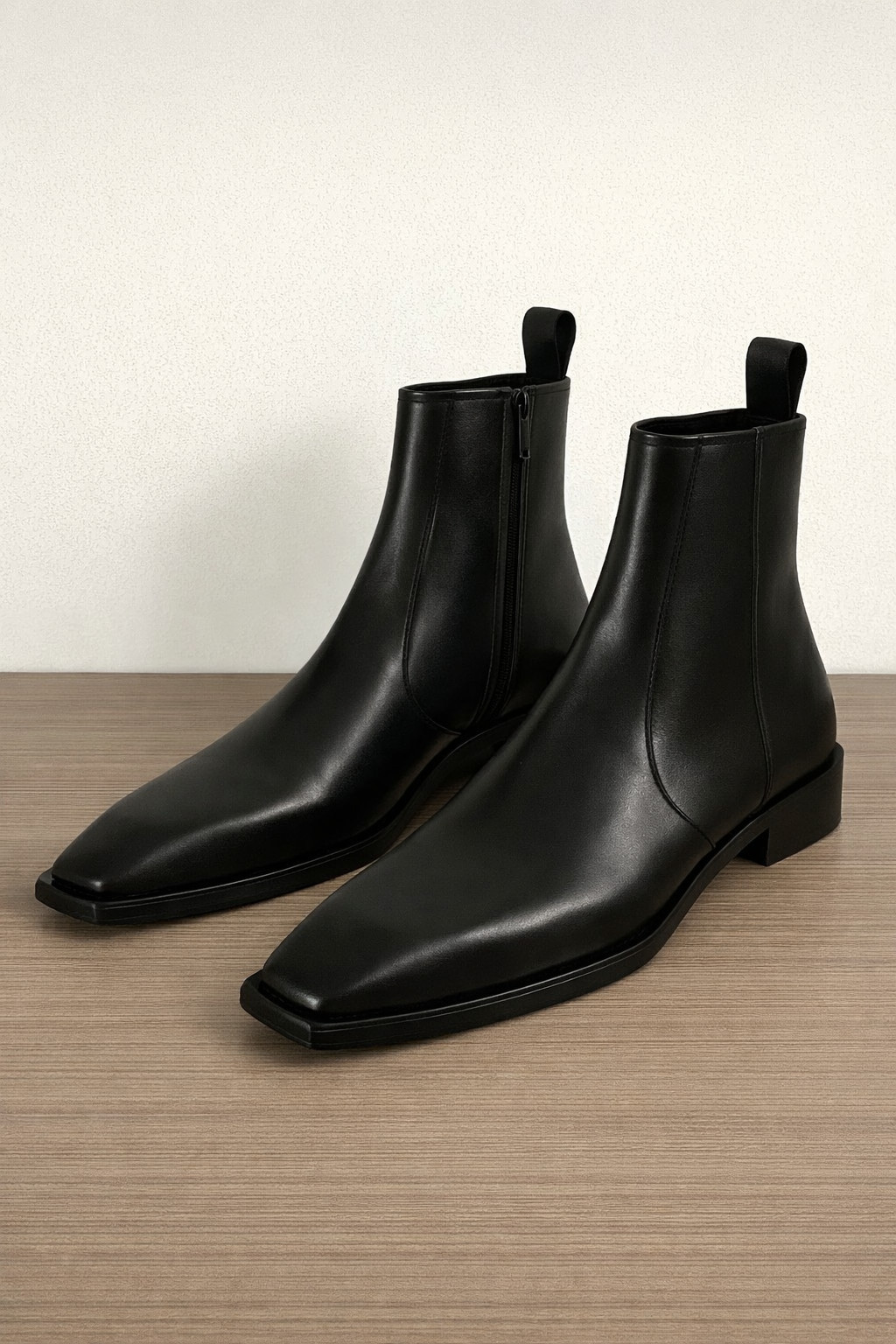 Men’s Handmade Black Leather Chelsea Boots Genuine Leather Formal Dress Boots