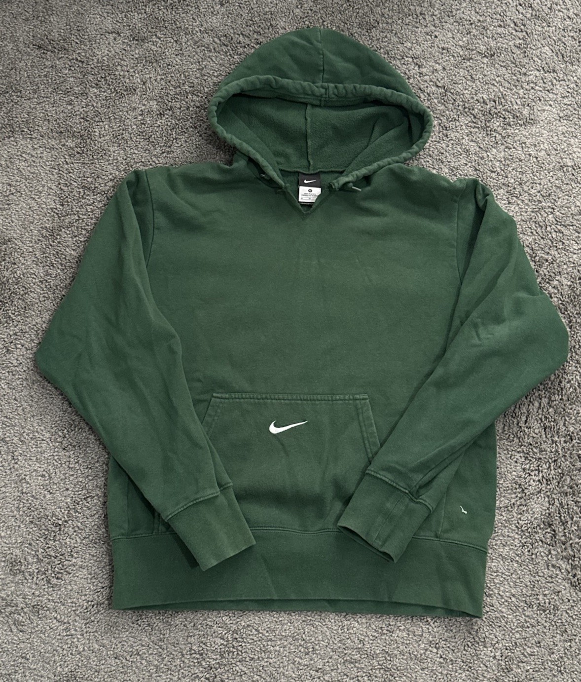 Nike Center Swoosh Vintage Hoodie Green Sage, Size Medium