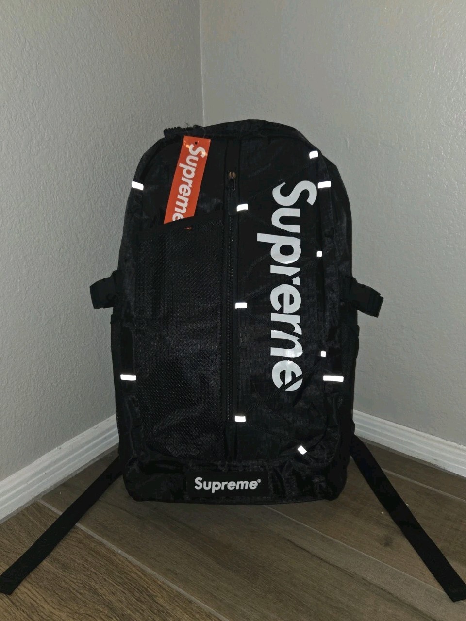 Supreme Black Reflective SS17 Backpack