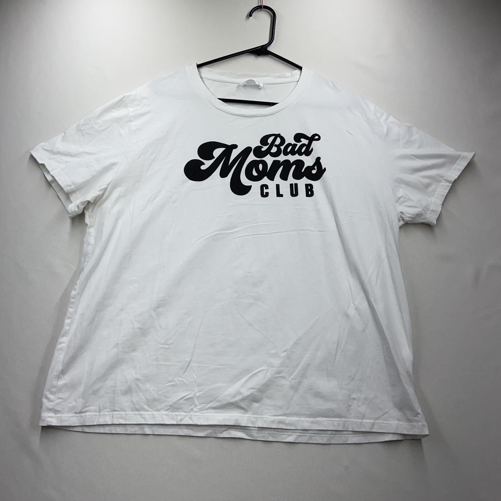 Sheshow Shirt Women’s 2XL “Bad Moms Club” Short Sleeve Top Blouse