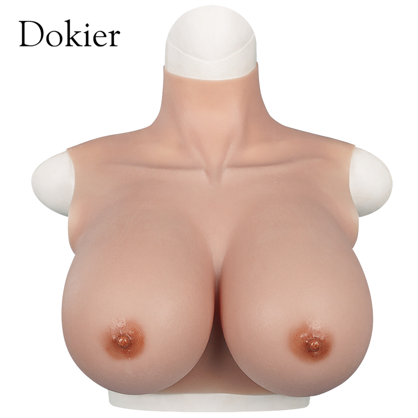 Silicone Crossdresser Breast Forms Breastplates Drag Queen Fake Boobs  B-H Cup 
