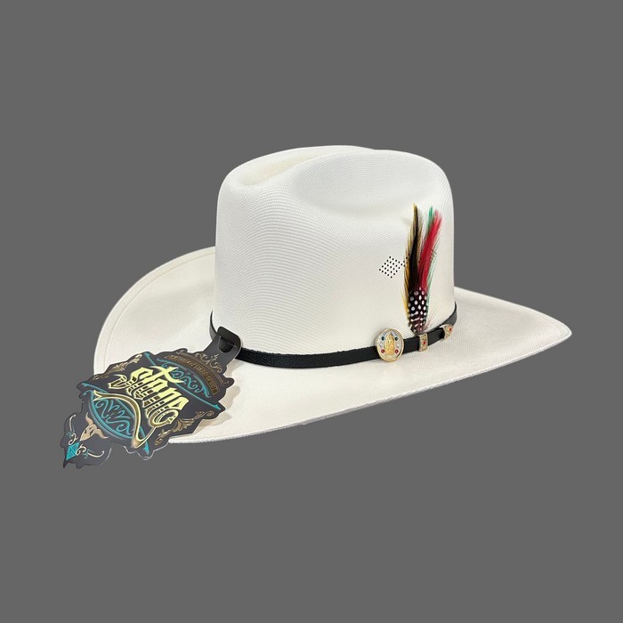 Sombrero Original Stone 1000X Estilo Sinaloa Virgen Guadalup- Western Cowboy Hat