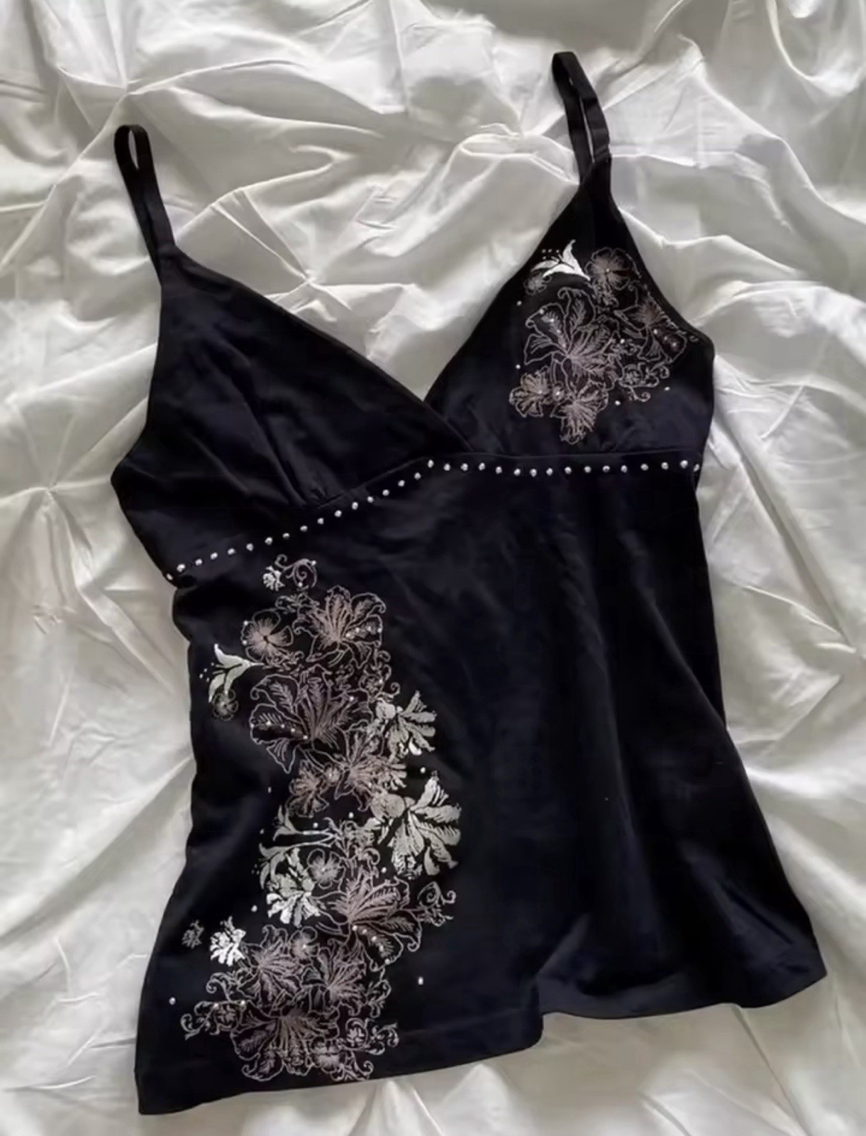 Women Coquette Fairycore Y2K Aesthetic Floral Cami Top Print Halter Tank