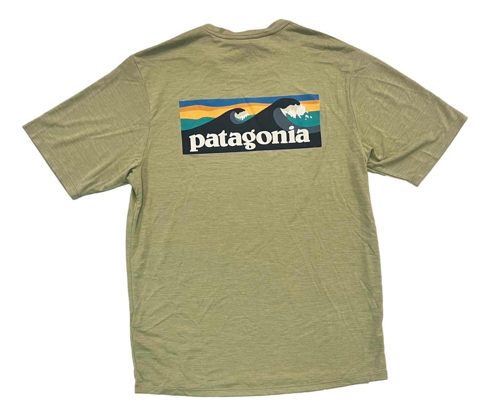 Patagonia Men's Capilene Cool Daily Short Sleeve Boardshort Logo T Shirt 45481