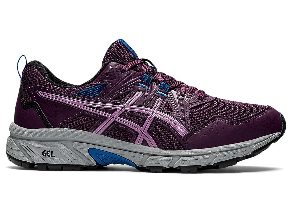 ASICS Women\'s Gel-Venture 8 Trail Shoes, 7 US (B), DEEP Plum/Black, RARE COLOR