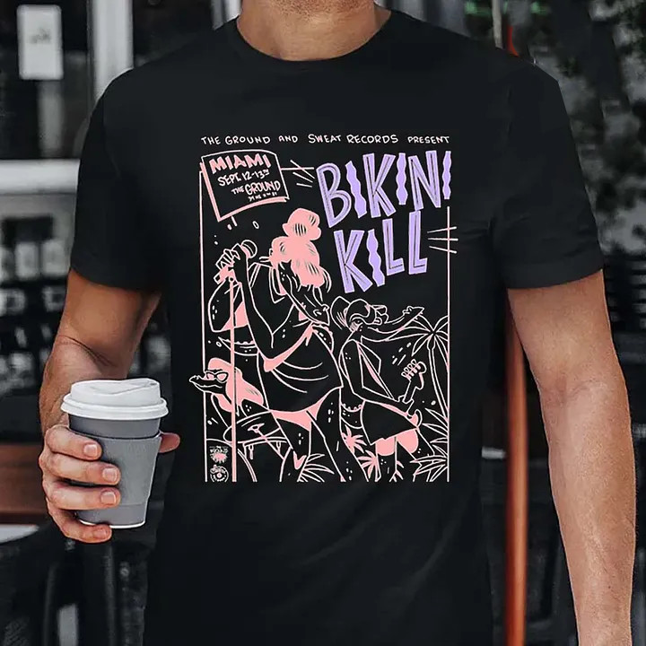Special Black T-Shirt For Gift - Bikini Kill Unisex All Size Cotton YD103