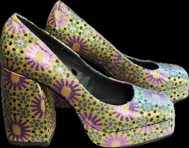 Katy Perry Uplift Floral Brocade Platform Pumps Women\'s 7M EU 37