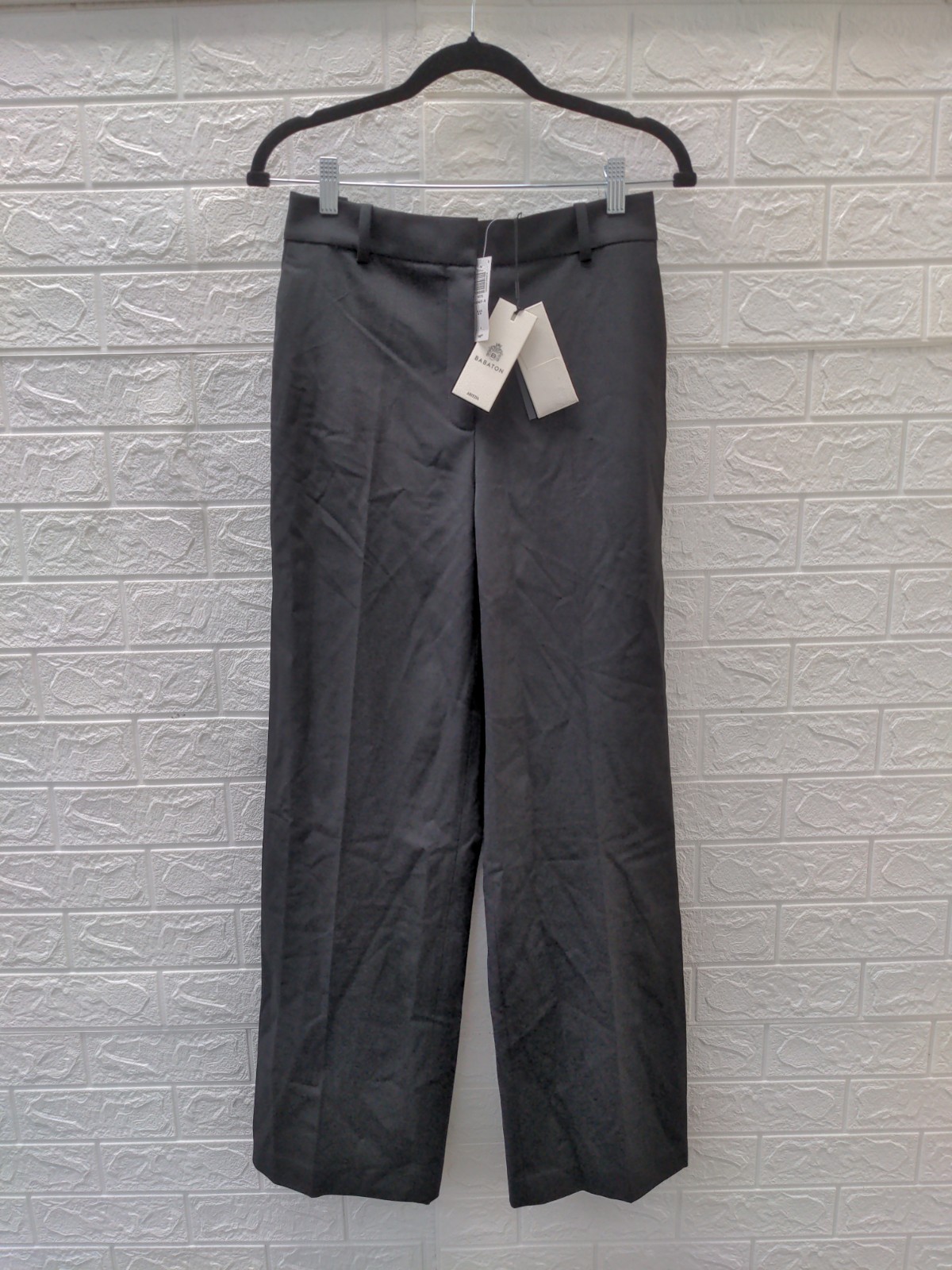 New Babaton Women\'s Agency Pant Black Noir Sz 4