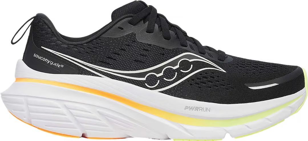 Saucony Guide 18  Black / Sunny - Women - sizes - 6.5 - 10 - BRAND NEW