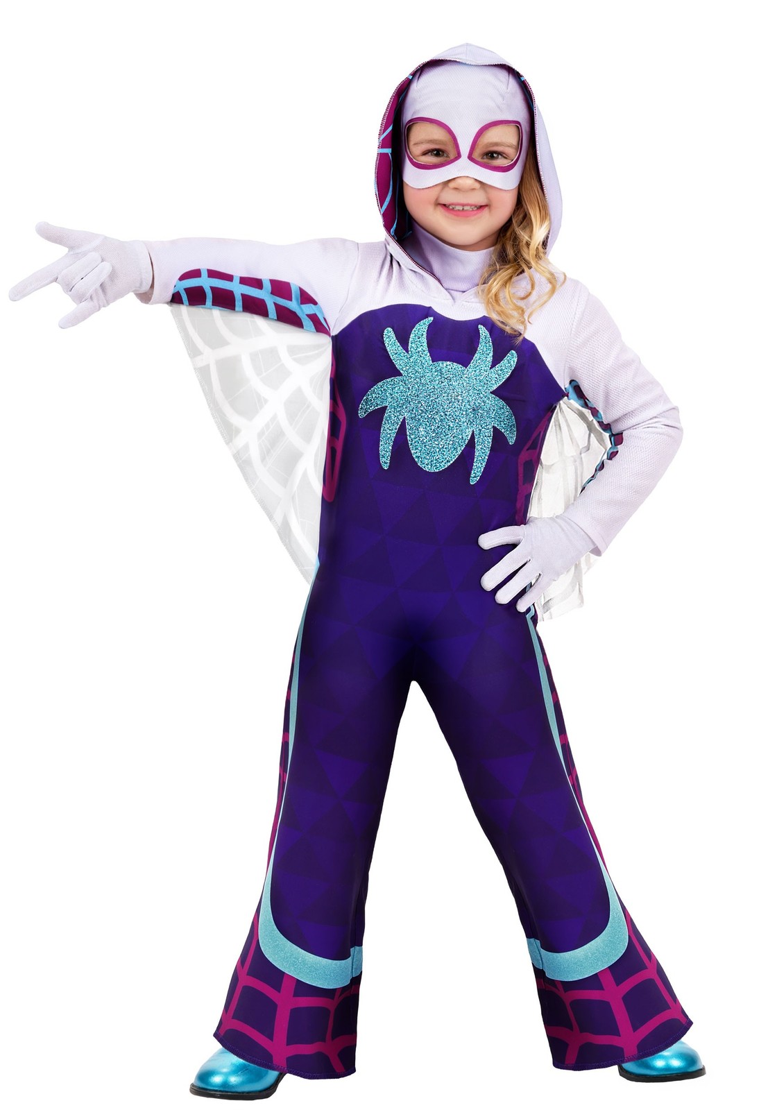 Girl's Toddler Deluxe Marvel Ghost Spider Costume