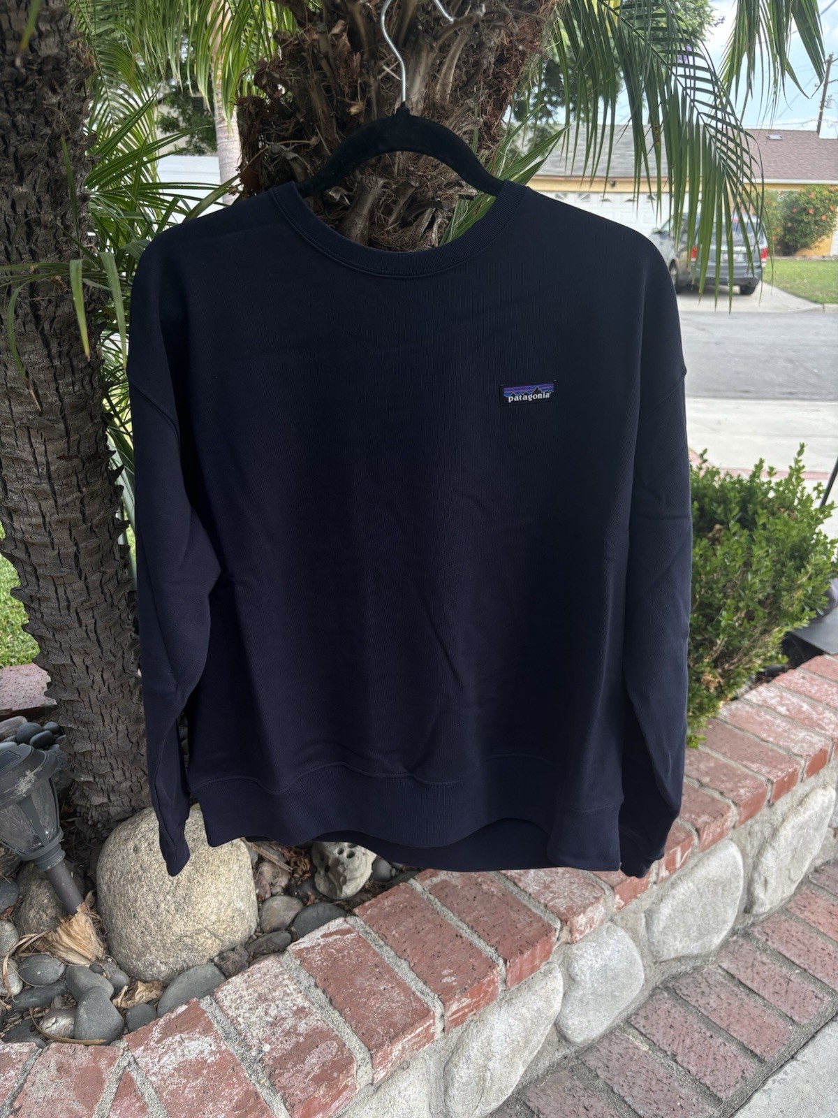Patagonia Women\'s Crewneck Sweatshirt Size Large , Navy Blue