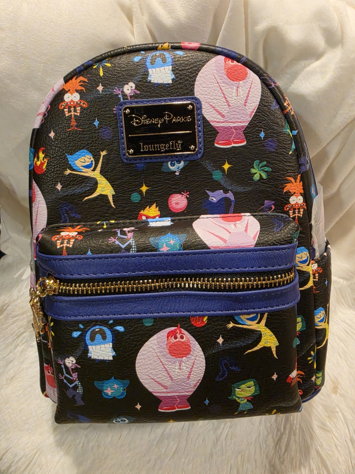 Loungefly Disney Parks Inside Out 2 All Over Print Mini Backpack Pixar New NWT