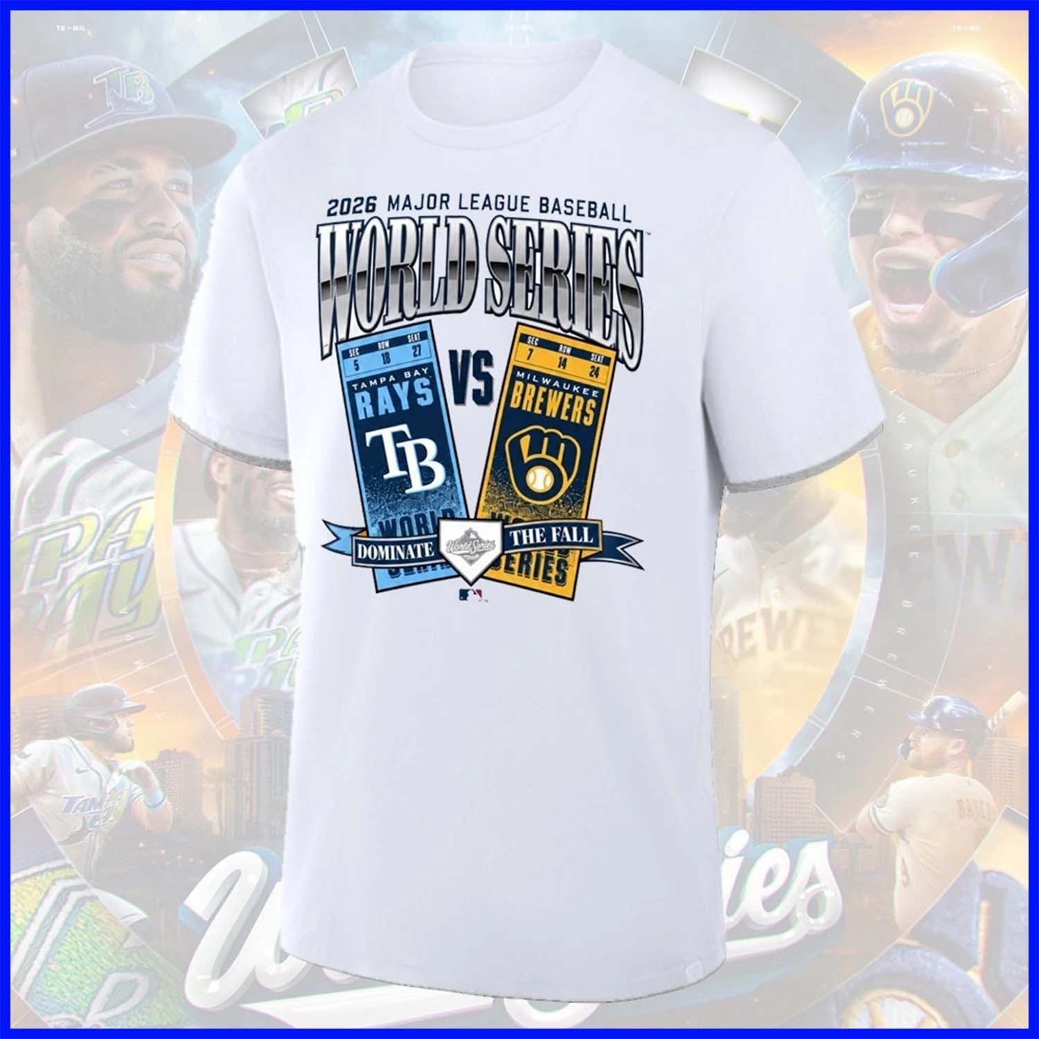 🔥 HOT - Tampa Bay vs Milwaukee 2026 World Series Matchup T-Shirt All Sizes