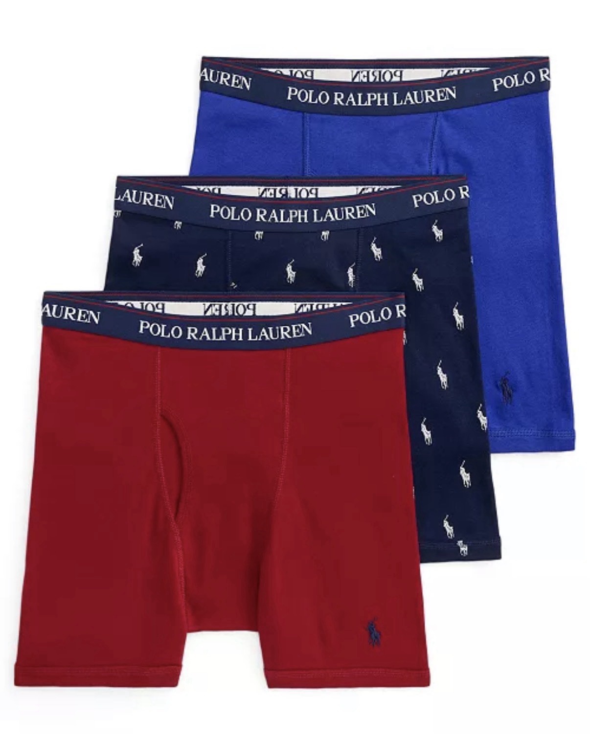 Men’s Polo Ralph Lauren Classic Fit Boxer Brief 3 Pack  100% Cotton Size Large