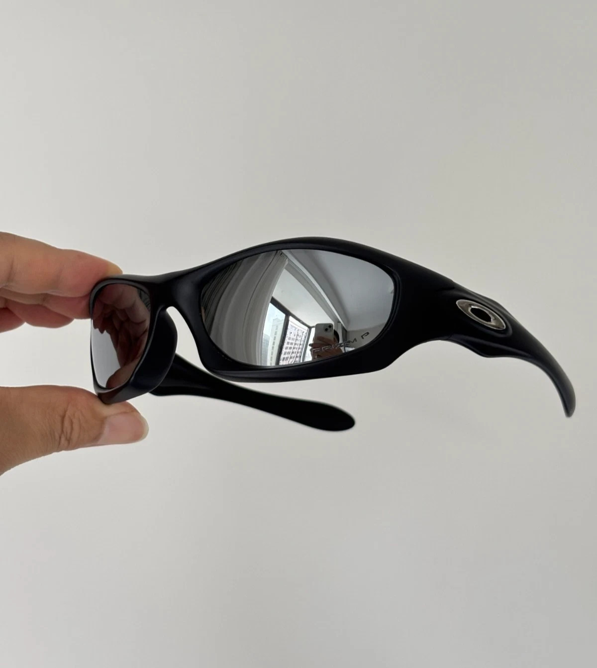 Oakley 00s Monster Dog Tech Vintage Polarized Sunglasses Matte Black Frames