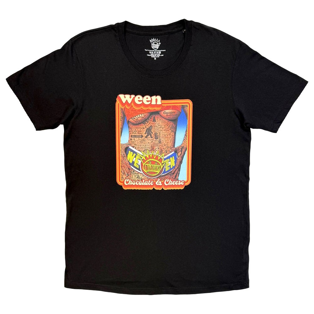Ween T Shirt Chocolate And Cheese Official Licensed Mens Black Band Merch