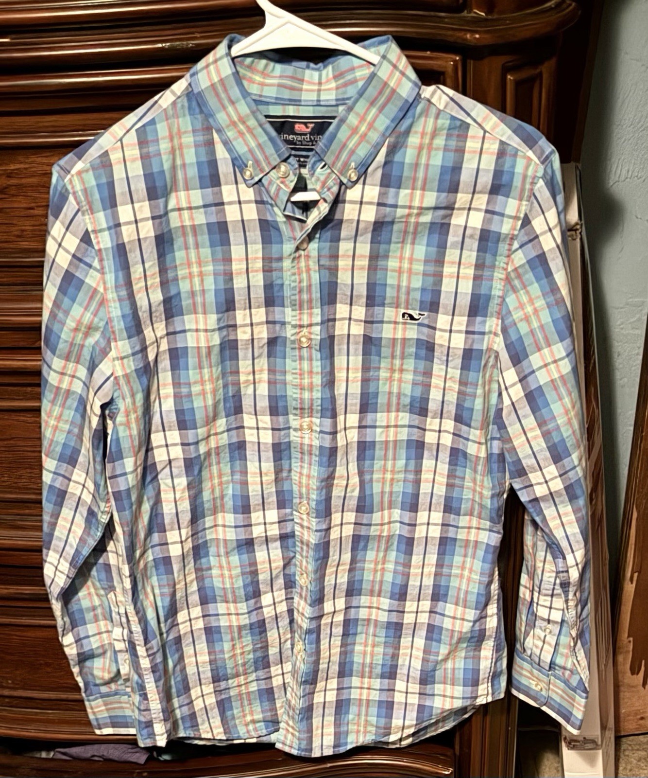 Lot Of 4 Mens Size Small Vineyard Vines Long Sleeve Multicolor Button Up Shirt
