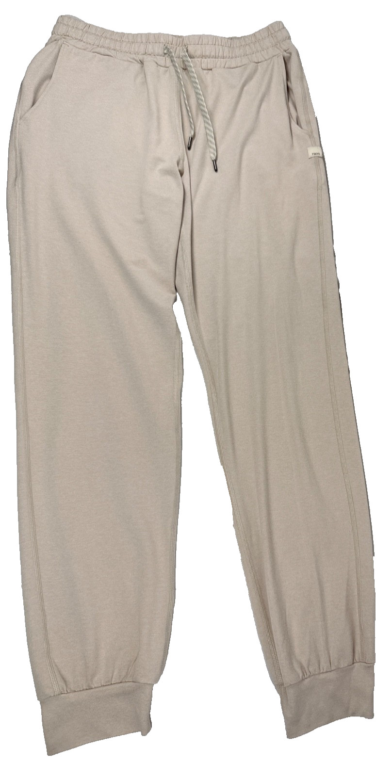 Vuori Performance Jogger Womens XS Ecru Heather Tan Pants VW303 NWOT