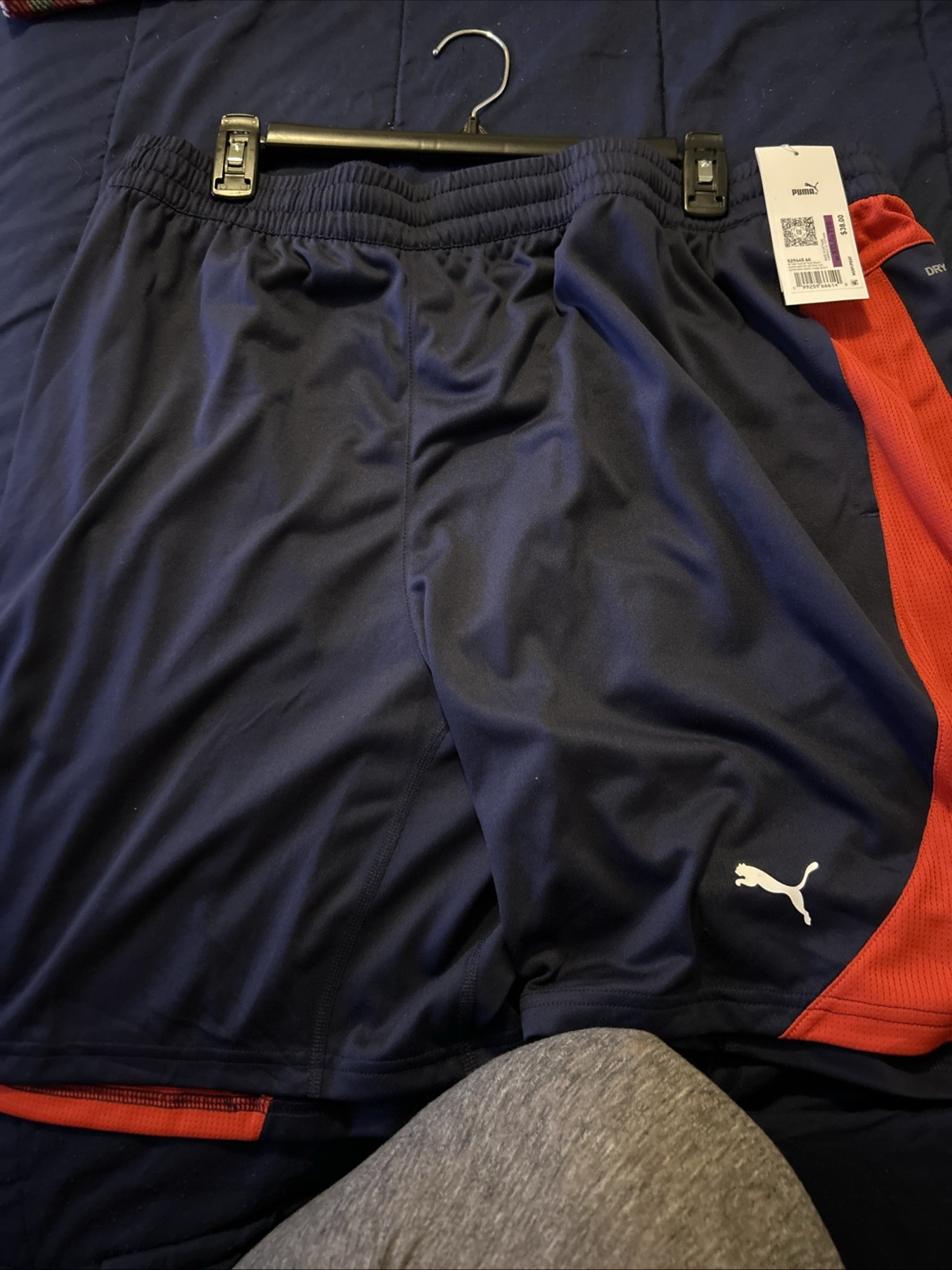 PUMA Men\'s Shorts Drycell NWT $38 Size XXL Red and Blue Athletic Shorts