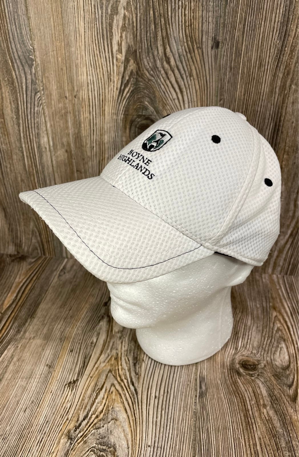 Pukka Headwear Men\'s Flexible Fit Baseball Cap White L/XL Boyne Highlands
