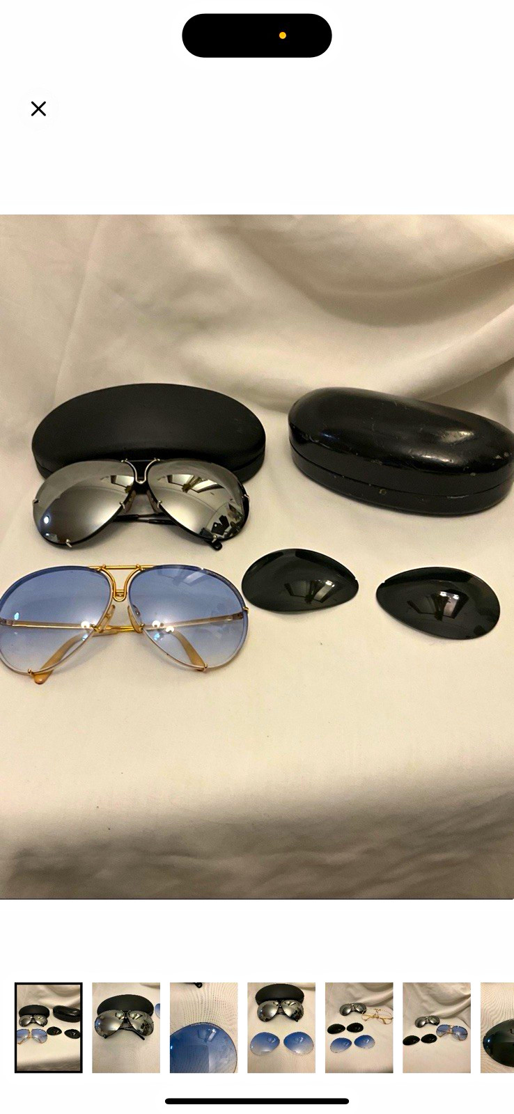Porsche Design Pilot Sunglasses 2 pairs 