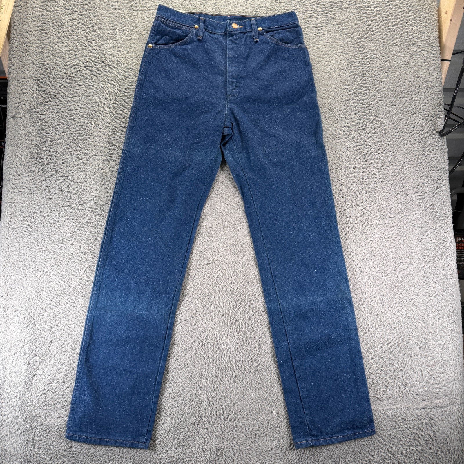 Vintage Wrangler Cowboy Cut 13MWZ Jeans Mens 33x36 Blue Cotton Denim Bootcut