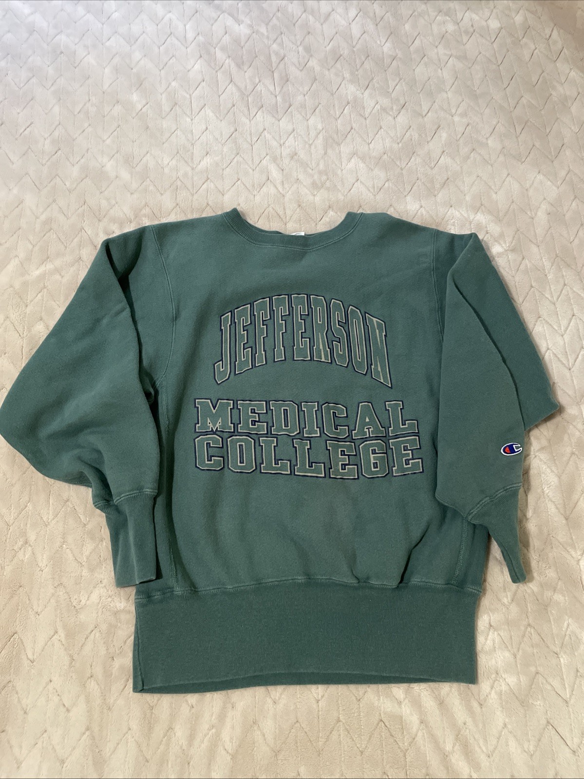Vintage Champion Reverse Weave Sweatshirt M Jefferson Medical College USA Made