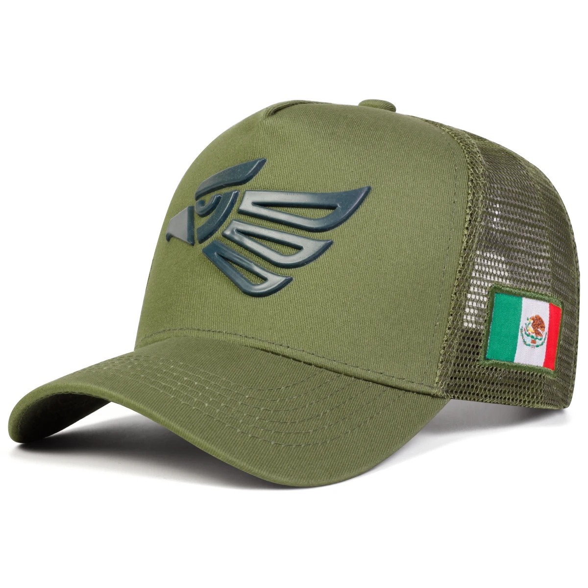 Mexican Eagle Baseball Caps Adjustable Embroidery Logo Mexico Flag Trucker Hat