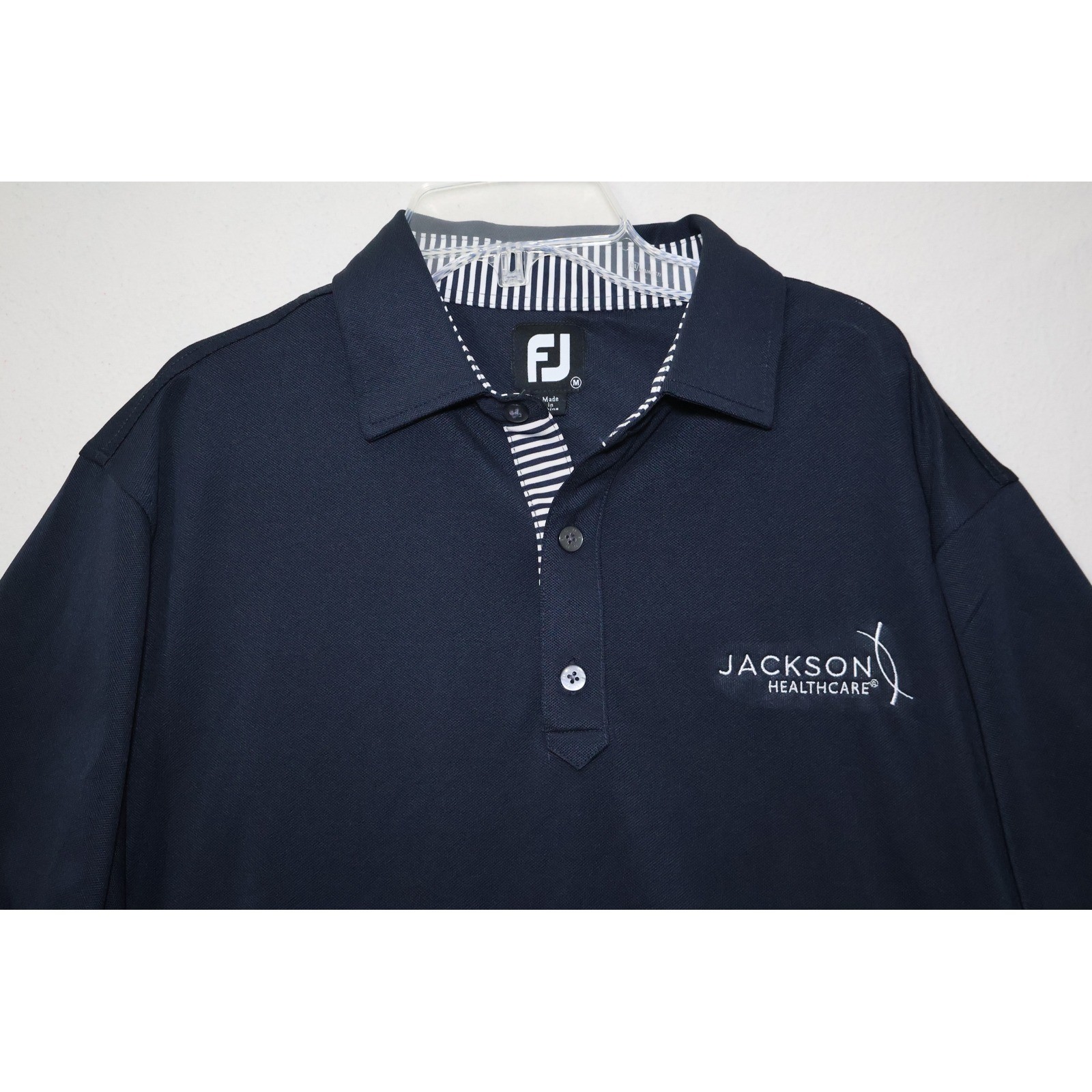 FootJoy FJ Mens Navy Blue ProDry Golf Polo Shirt Size M