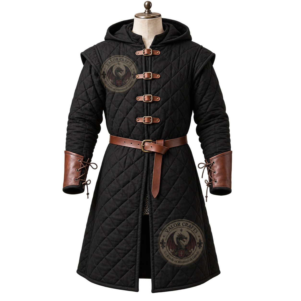 Medieval Gambeson Padded Armor, Viking Knight LARP Costume, Historical Reenactme