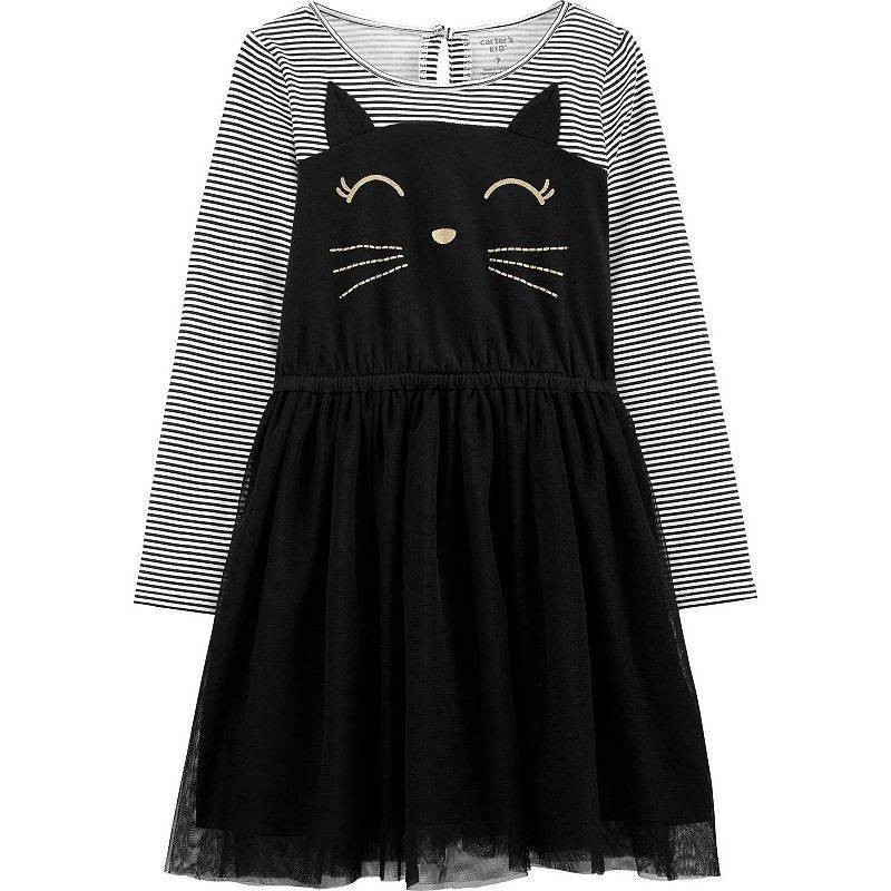 NWT Carter s Halloween Cat Dress, Girls Sizes 4-8 Retail $36