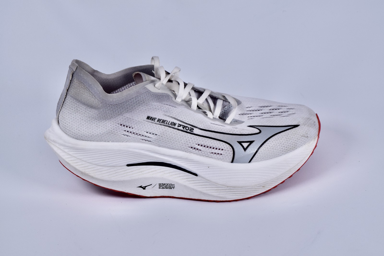 Mizuno Men\'s Wave Rebellion Pro 2 Gray Running Shoes Size 7 D Sneaker
