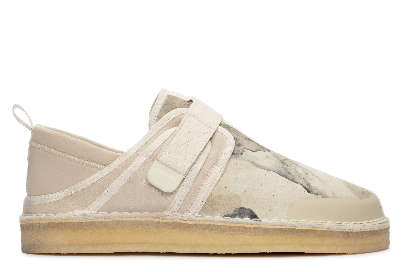 Clarks Originals Mens Trek Taiyo  Off White Camo Suede Casual  Shoes 26166286