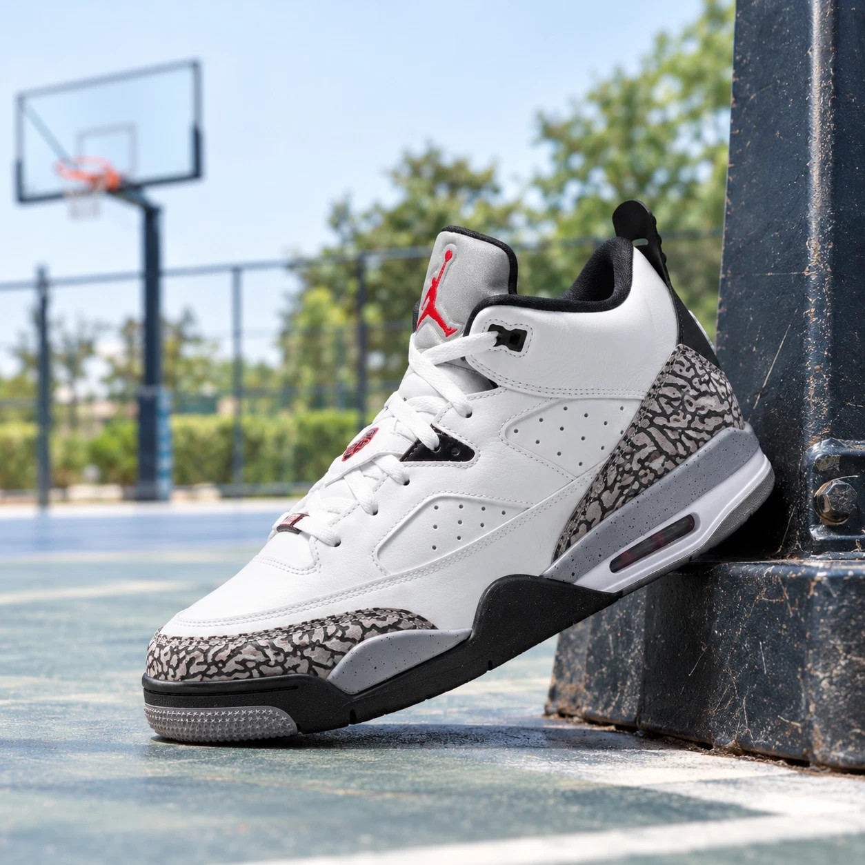 Nike Air Jordan Son of Mars Low White Cement Sneakers 580603-101 Mens Size