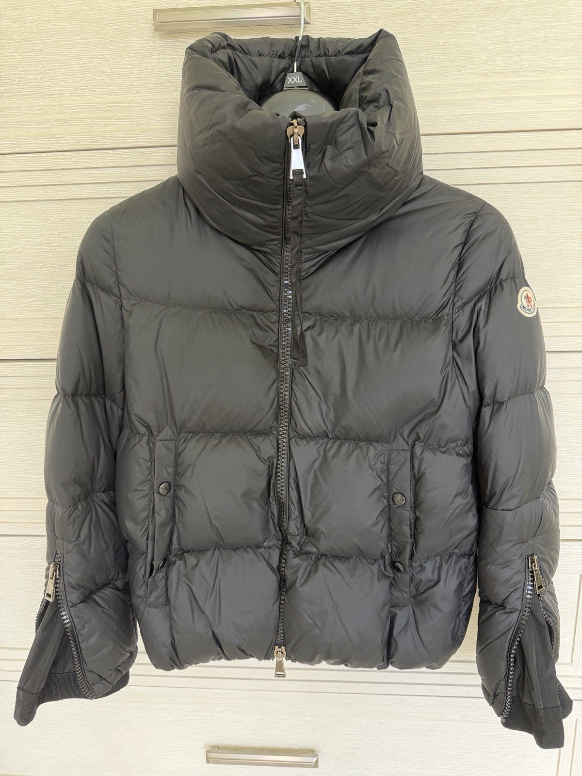Moncler Bandama Guibbotto Black Puffer Jacket Down Size 1 XS/S EUC