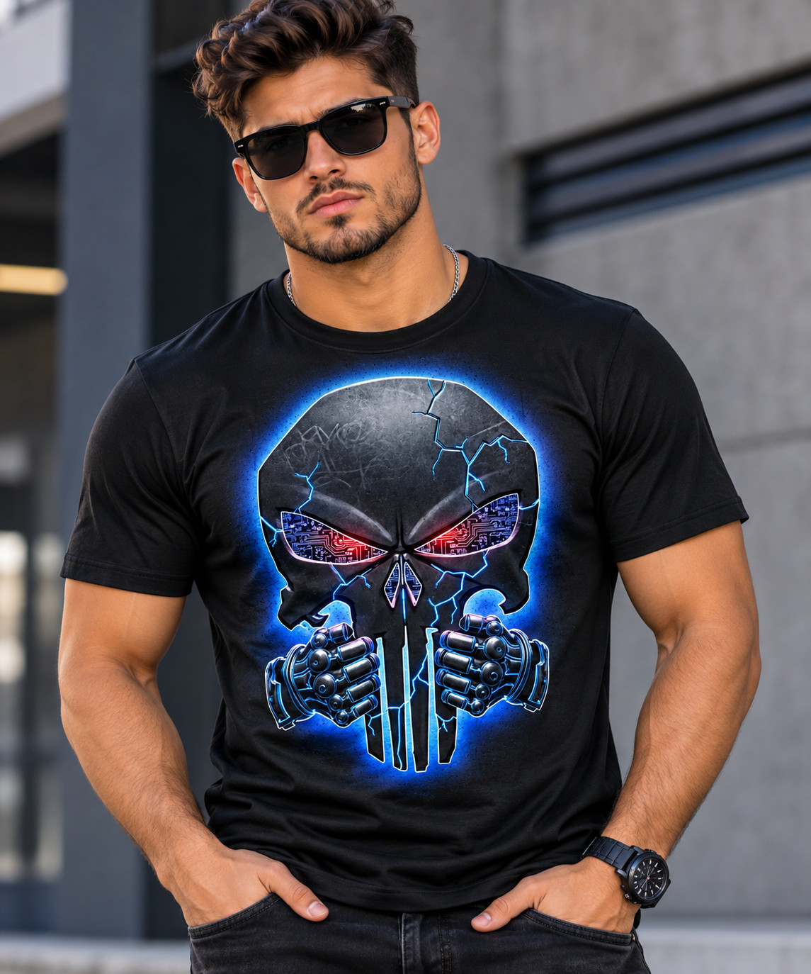 Men's Electric Punisher T-shirt 