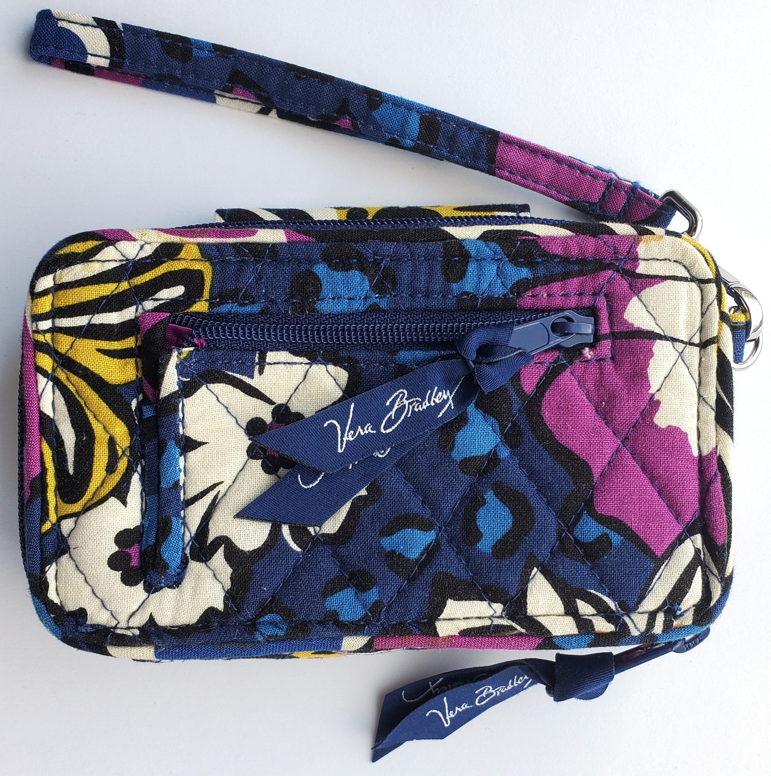 Vintage Vera Bradley Wristlet/Wallet/Purse, African Violet, 2014