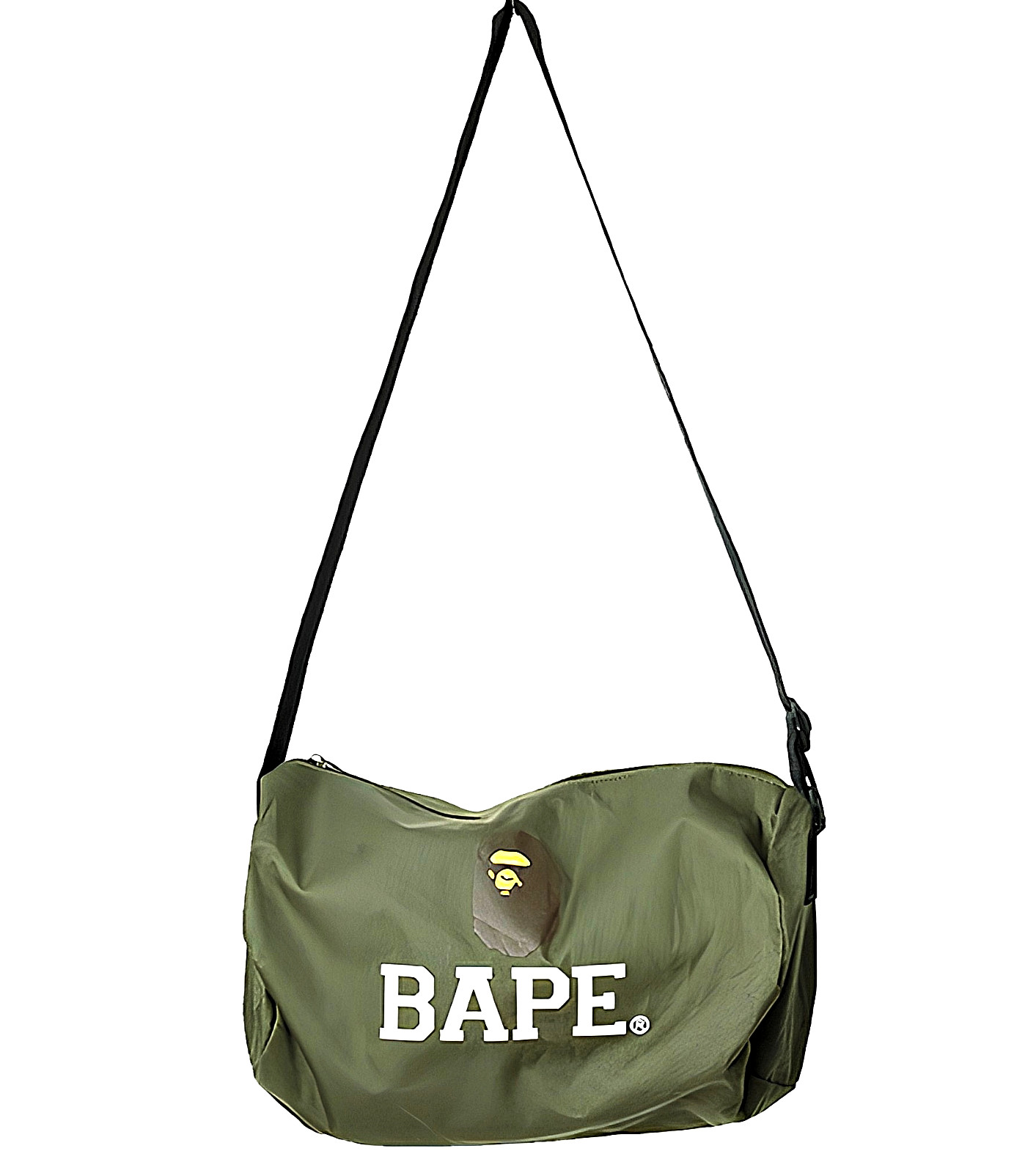 BAPE A Bathing Ape Mini Duffle Bag Japan Mag Green Barrel Ape Logo Tote Bag