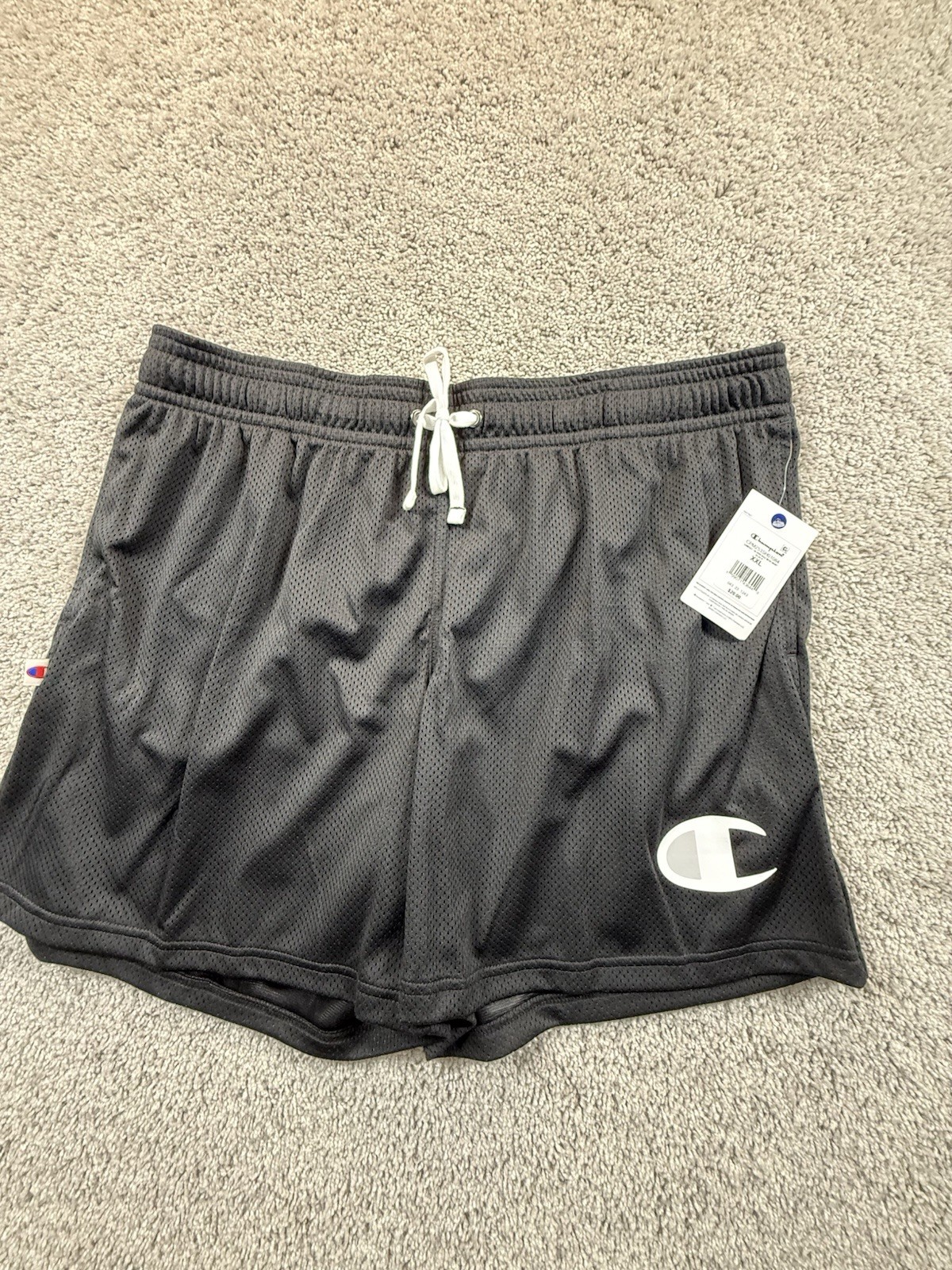 NWT Champion Men’s Mesh Basketball Shorts Size XXL Black 