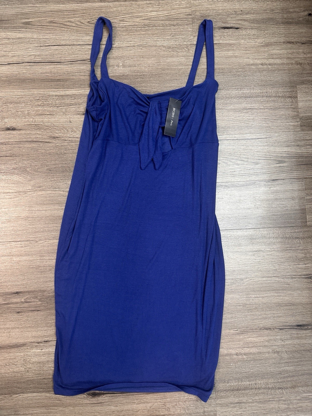BCBG Paris Tie Front Dress, Women’s Blue Dress  Plus Size XXL