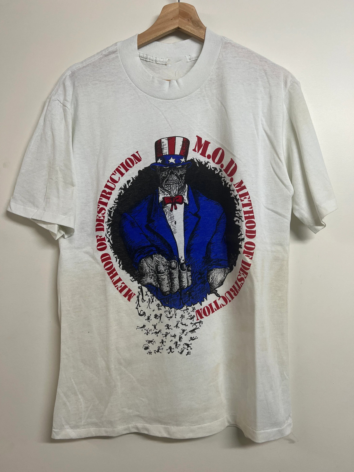 Rare Vintage M.O.D Method of Destruction White All Size Shirt AH1193